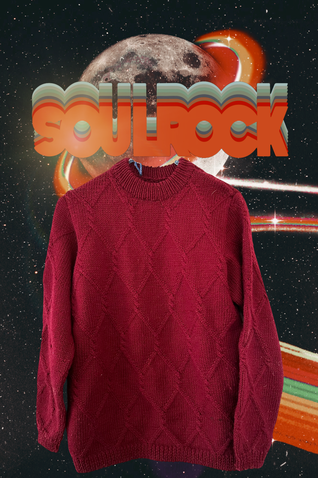 Cable Knit Sweater | Burgundy